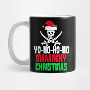 Funny Pirate Christmas Mug